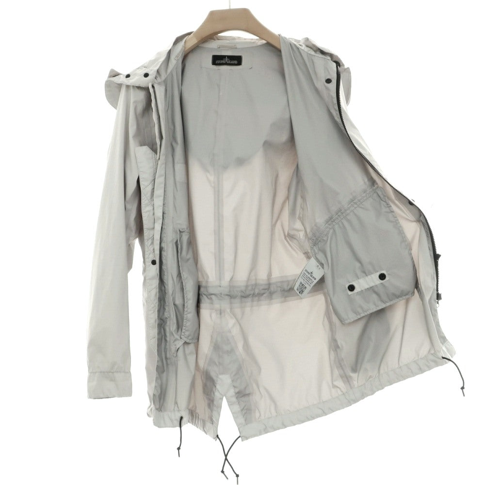 【中古】ストーンアイランド STONE ISLAND PULVER-R 3L ナイロン フィッシュテール ジャケット ブルゾン ライトグレー【サイズS】【 状態ランクB 】【 メンズ 】
