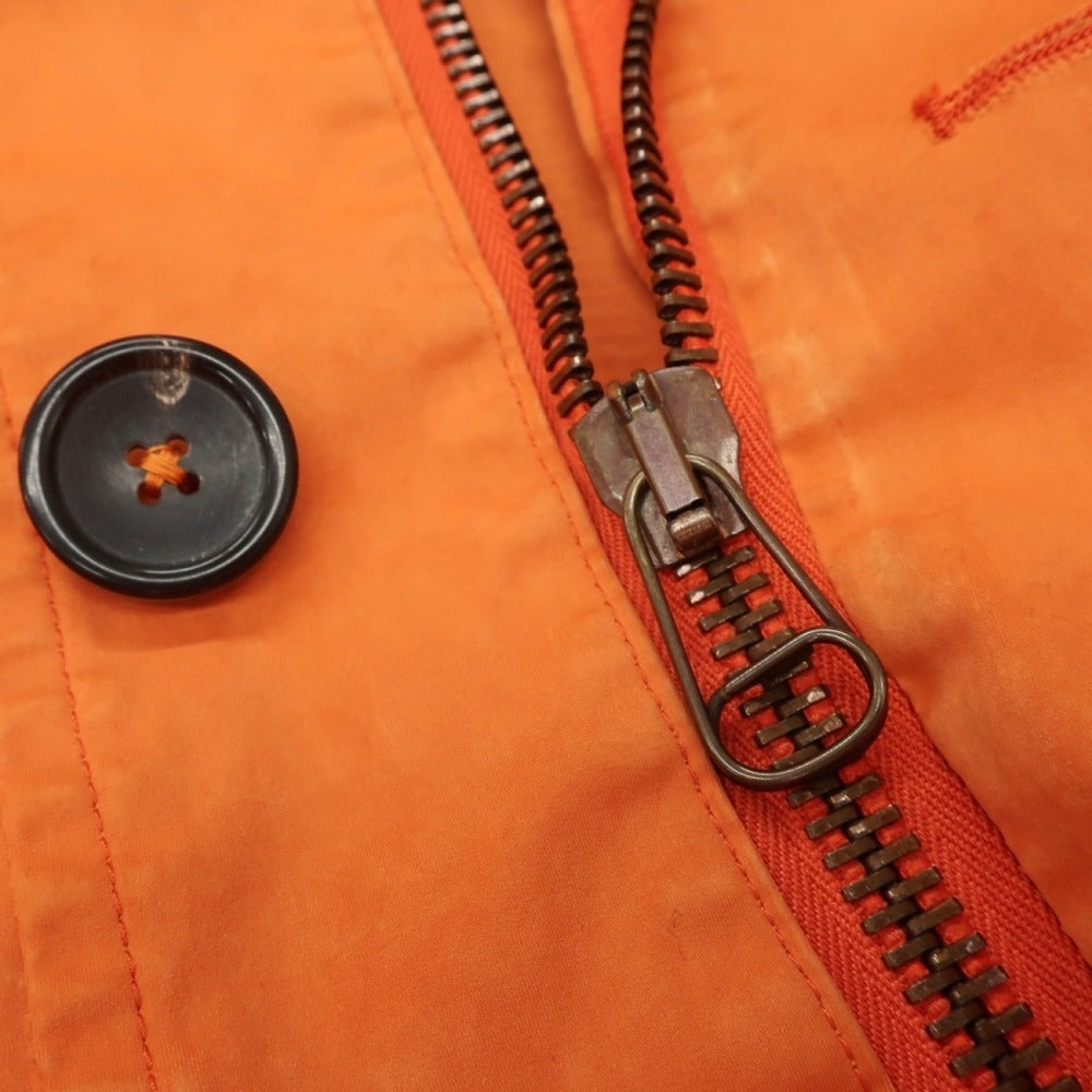 【中古】テンシー Ten c Smock Snow ポリエステルナイロン フーデッド フィールドジャケット オレンジ【サイズ46】【 状態ランクB 】【 メンズ 】