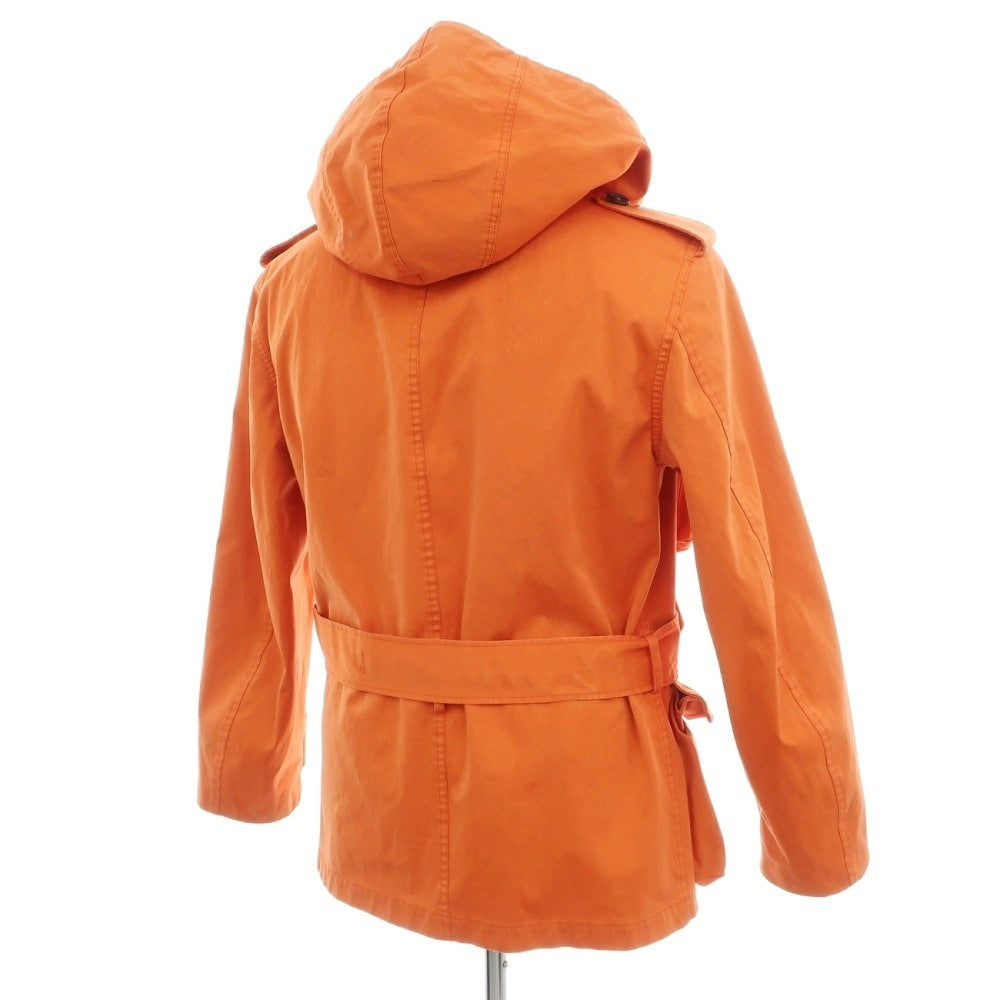 【中古】テンシー Ten c Smock Snow ポリエステルナイロン フーデッド フィールドジャケット オレンジ【サイズ46】【 状態ランクB 】【 メンズ 】