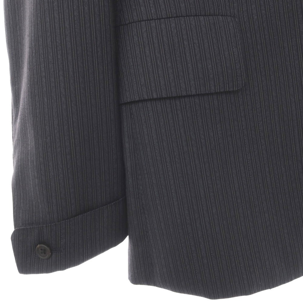 【中古】ポールスミスコレクション PAUL SMITH COLLECTION ウール ストライプ 2つボタンスーツ グレーxブラック【サイズM】【 状態ランクB 】【 メンズ 】