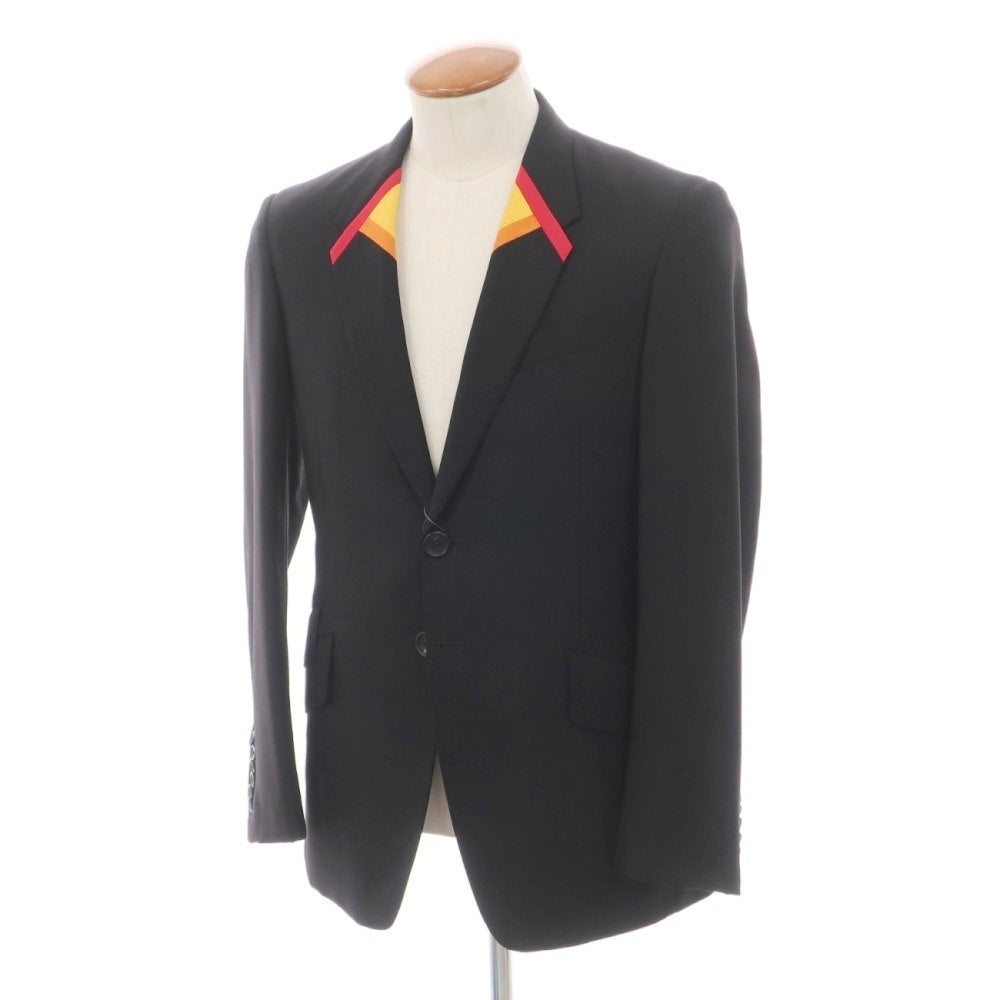 【中古】ポールスミスコレクション PAUL SMITH COLLECTION ウール 2B カジュアルジャケット ブラック【サイズM】【 状態ランクB 】【 メンズ 】