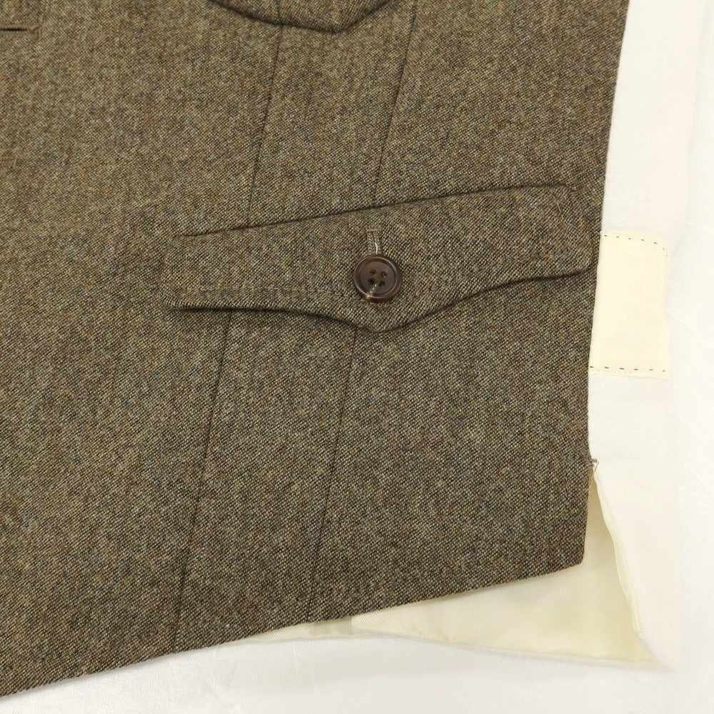 【中古】ポールスミスコレクション PAUL SMITH COLLECTION ウール カジュアル系ジレ ベスト カーキ【サイズL】【 状態ランクB 】【 メンズ 】