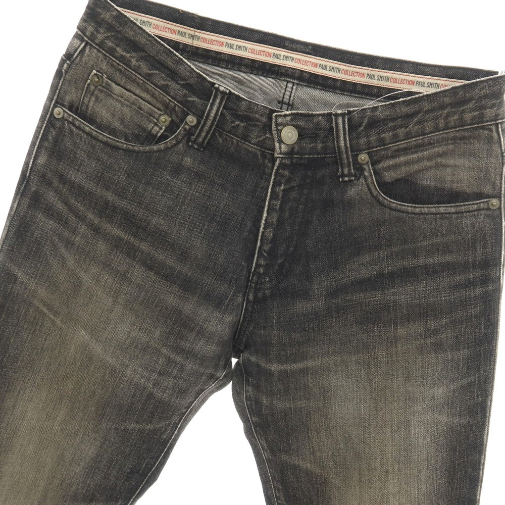 【中古】ポールスミスコレクション PAUL SMITH COLLECTION コットン セミフレア デニムパンツ ジーンズ ブラックグレー【サイズ31】【 状態ランクC 】【 メンズ 】