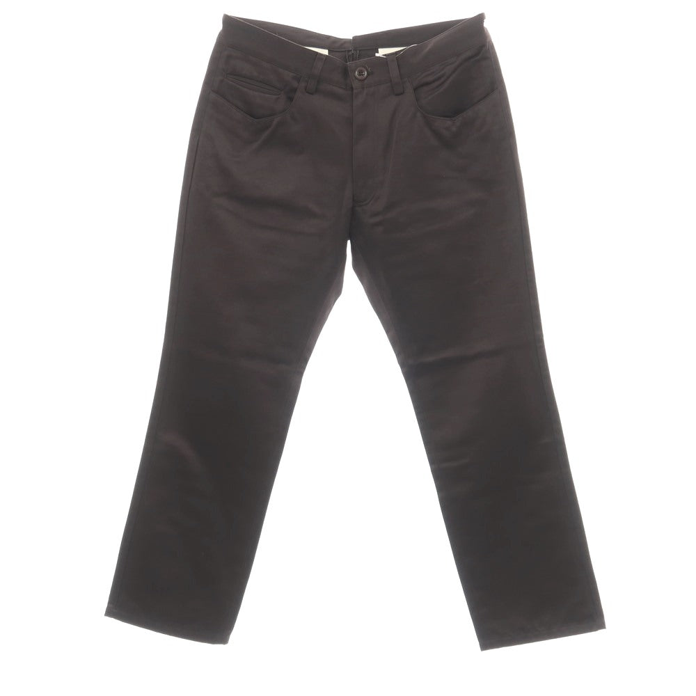 【中古】ポールスミスコレクション PAUL SMITH COLLECTION コットン サテン 5ポケットパンツ チャコールブラウン【サイズL】【 状態ランクB 】【 メンズ 】