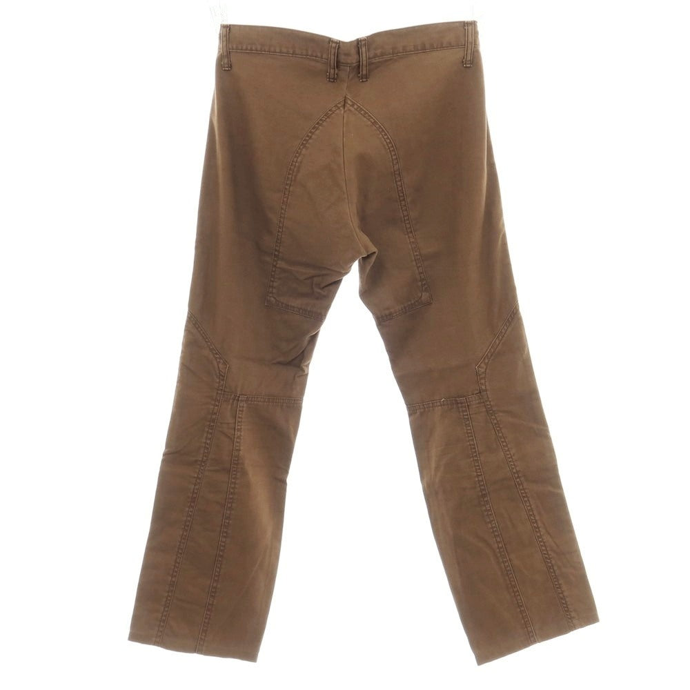 【中古】ポールスミスコレクション PAUL SMITH COLLECTION コットン 切り替えデザイン パンツ ブラウン【サイズ76】【 状態ランクC 】【 メンズ 】