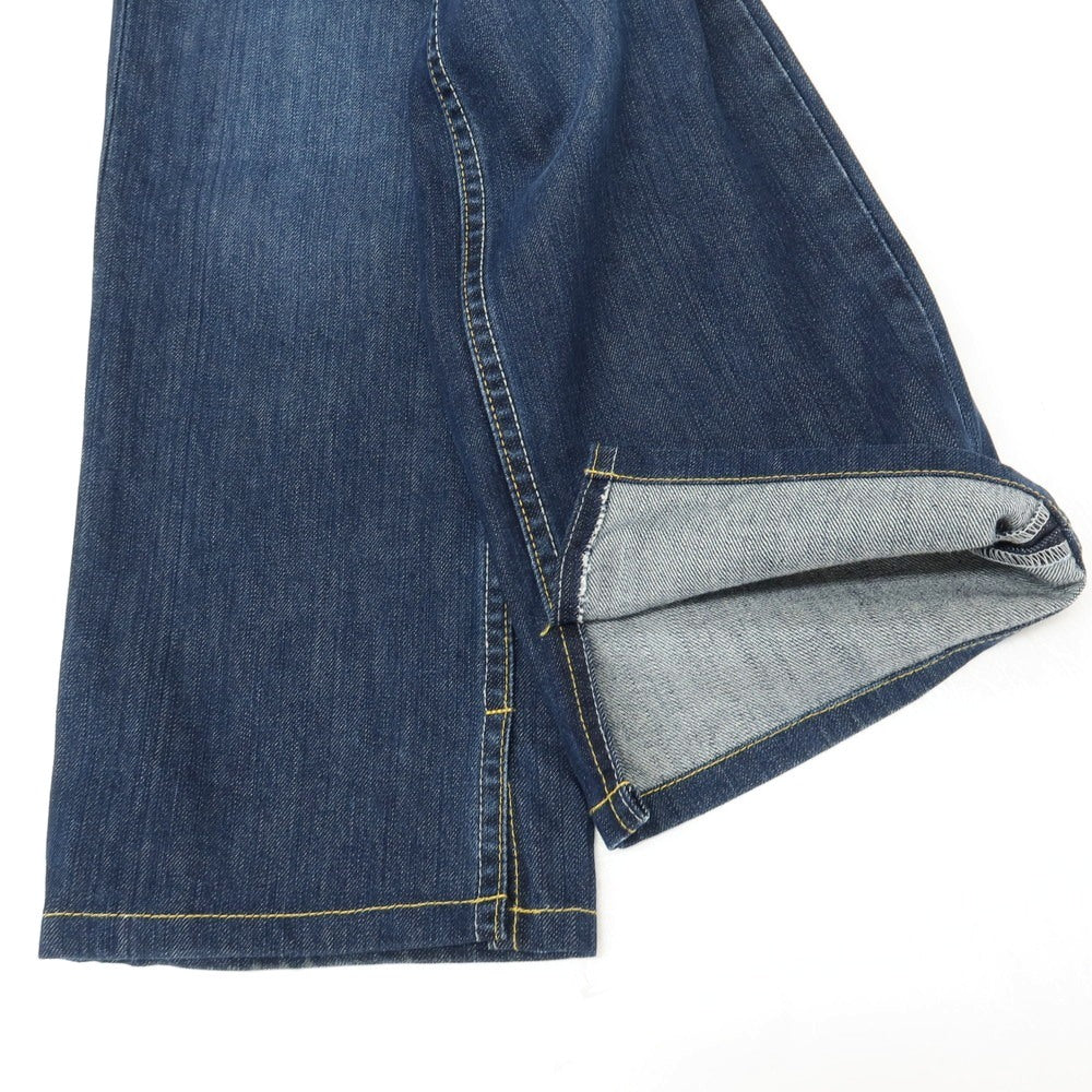 【中古】ガウディ GAUDI コットン 裾スリット入り デニムパンツ ジーンズ ネイビー【サイズ31】【 状態ランクB 】【 メンズ 】