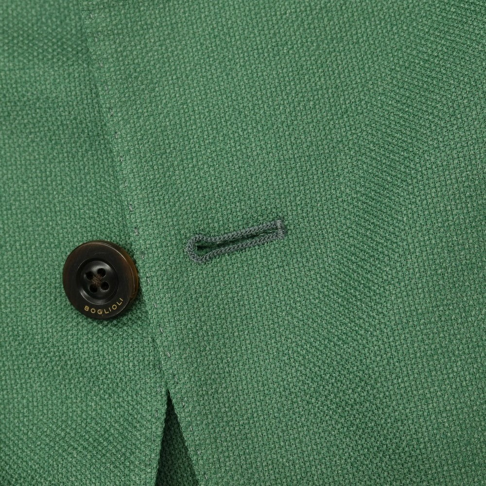 【中古】ボリオリ BOGLIOLI K.JACKET ウールシルク 2B テーラードジャケット グリーン【サイズ46】【 状態ランクB 】【 メンズ 】