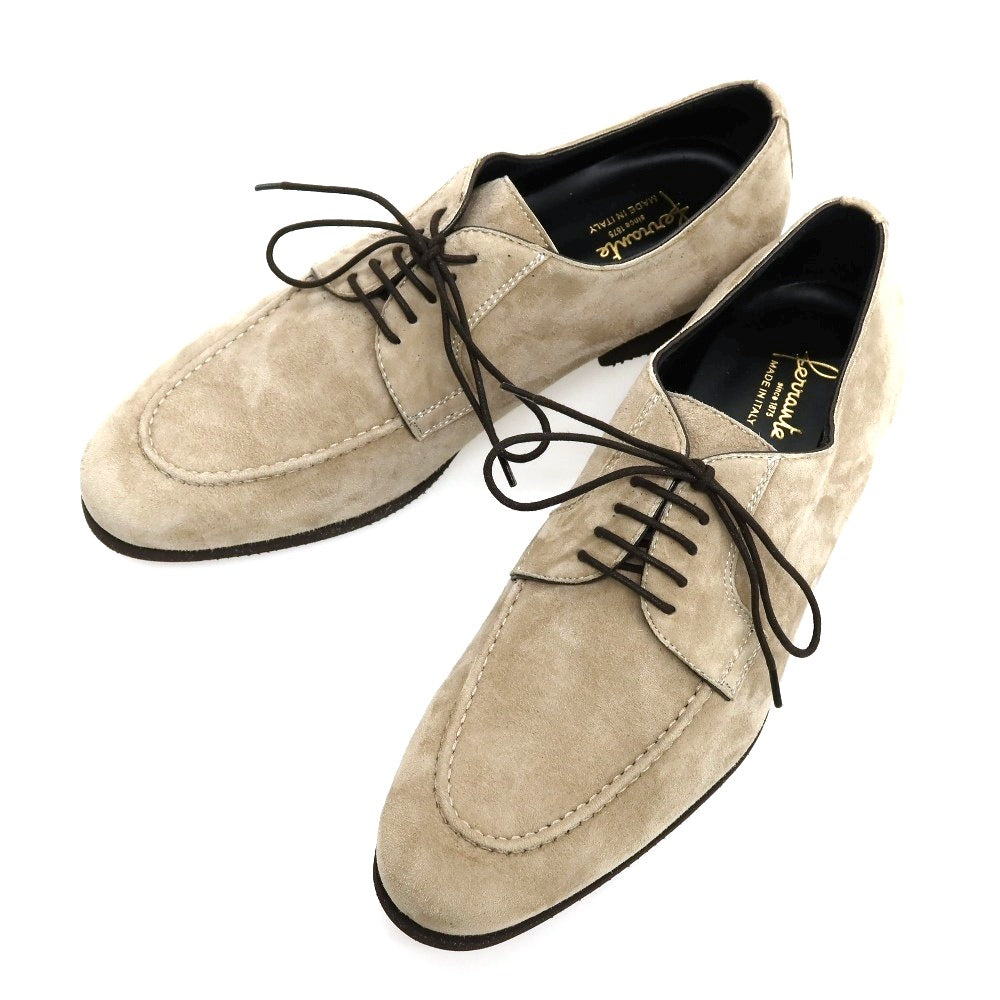 【新品】フェランテ FERRANTE NORIS スエード ドレスシューズ グレージュ【サイズ7 1/2】【 状態ランクN 】【 メンズ 】