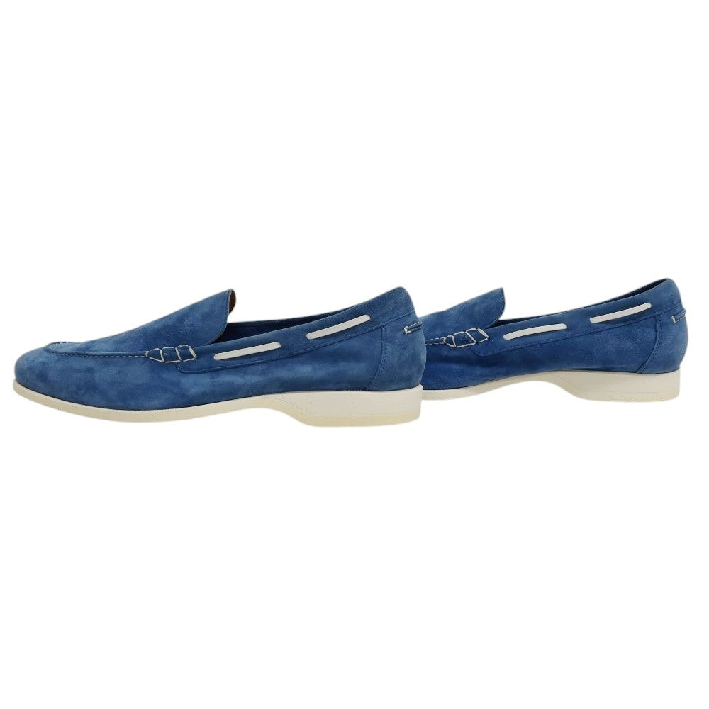 【新品アウトレット】フェランテ FERRANTE NAVY/M スエード ローファー ブルー【サイズ7】【 状態ランクN- 】【 メンズ 】