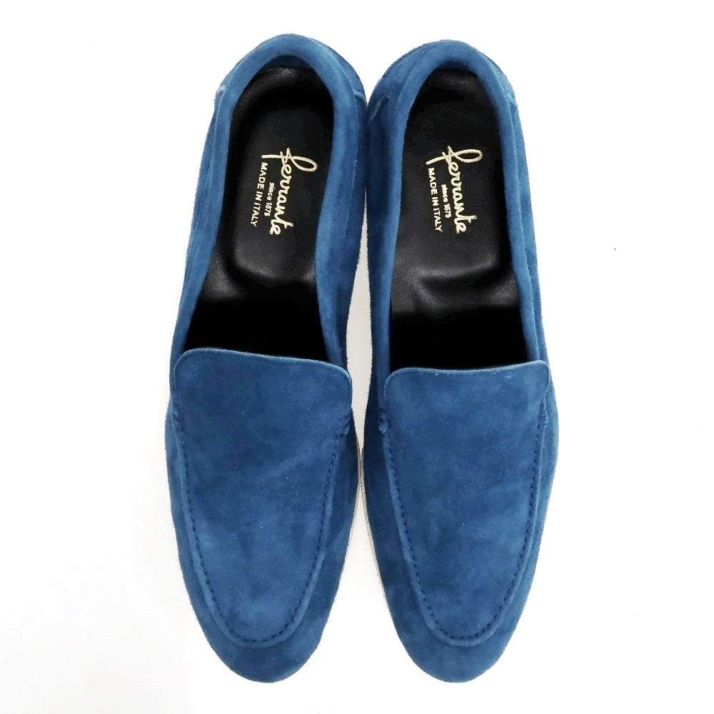 【新品アウトレット】フェランテ FERRANTE NAVY/M スエード ローファー ダークブルー【サイズ9】【 状態ランクN- 】【 メンズ 】