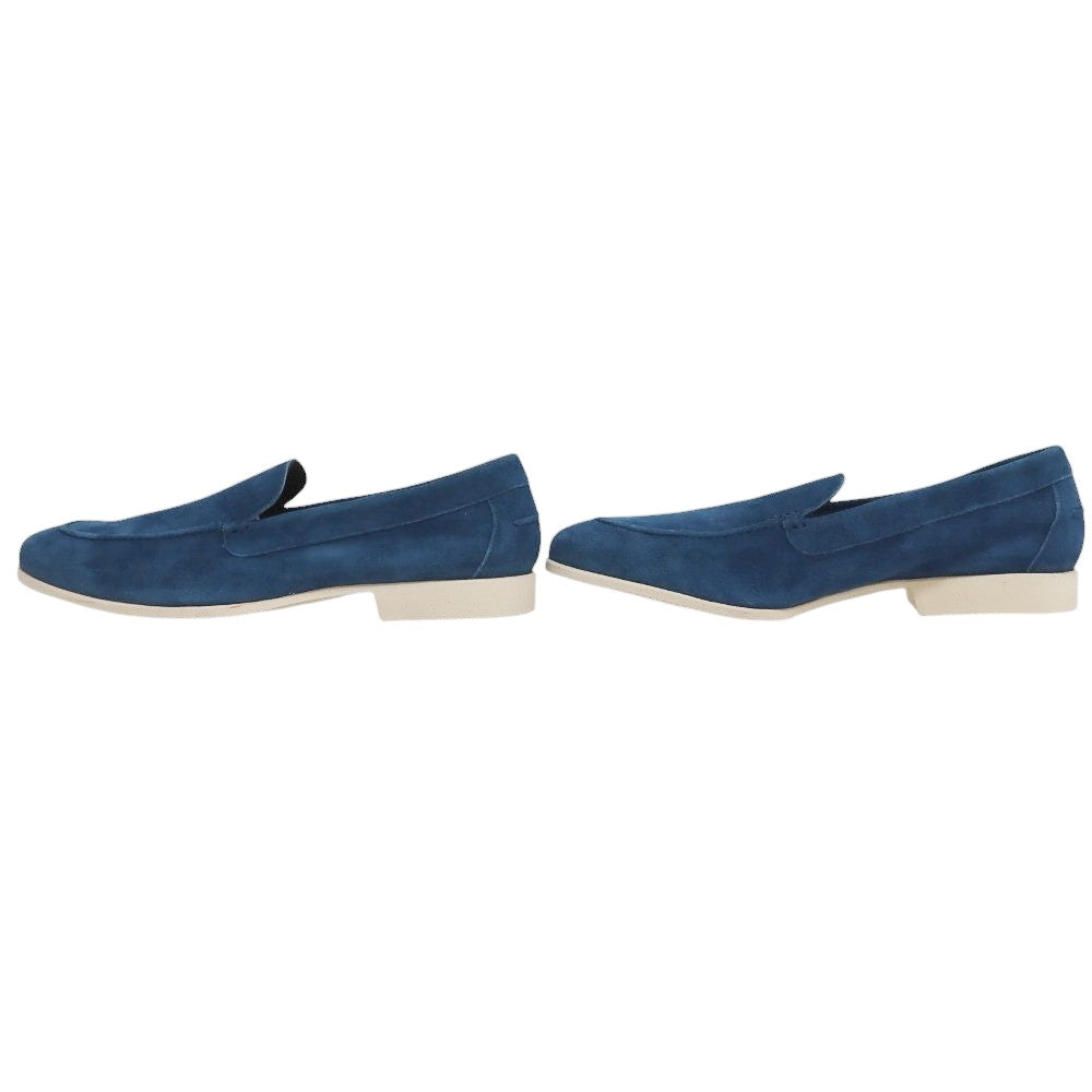 【新品アウトレット】フェランテ FERRANTE NAVY/M スエード ローファー ダークブルー【サイズ9】【 状態ランクN- 】【 メンズ 】
