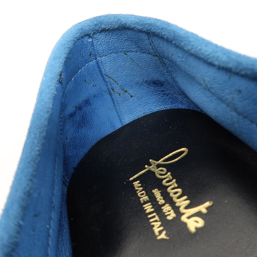 【新品アウトレット】フェランテ FERRANTE NAVY/M スエード ローファー ダークブルー【サイズ9】【 状態ランクN- 】【 メンズ 】