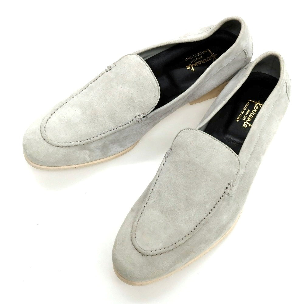 【新品アウトレット】フェランテ FERRANTE NAVY/M スエード ローファー ライトグレー【サイズ9】【 状態ランクN- 】【 メンズ 】