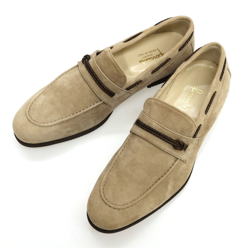 【新品】フェランテ FERRANTE VASCELLO スエード ローファー ダークベージュ【サイズ7】【 状態ランクN 】【 メンズ 】