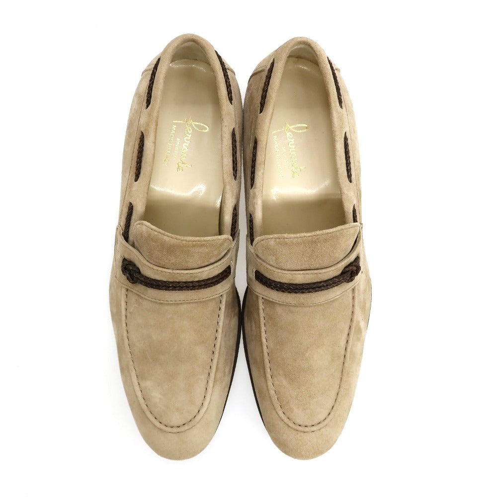 【新品】フェランテ FERRANTE VASCELLO スエード ローファー ダークベージュ【サイズ7】【 状態ランクN 】【 メンズ 】