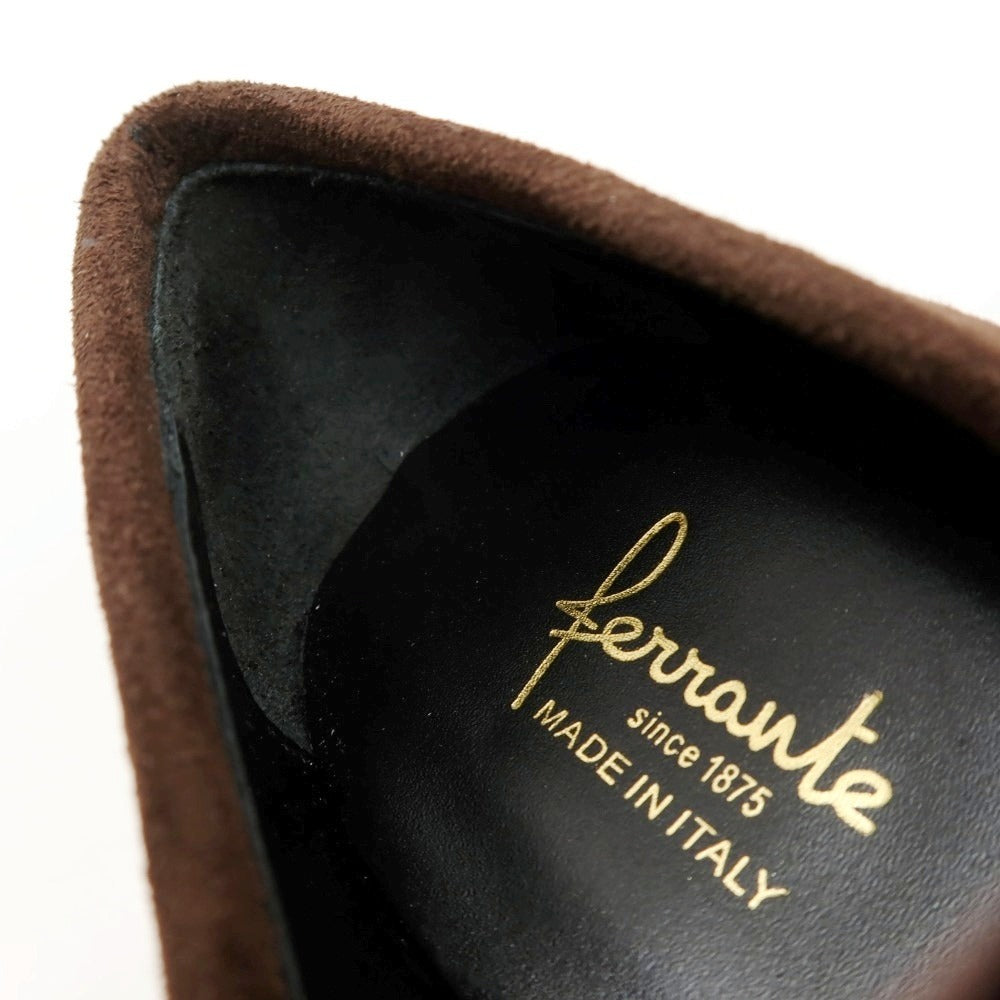 【新品アウトレット】フェランテ FERRANTE ISEO スエード ローファー ココアブラウン【サイズ5】【 状態ランクN- 】【 メンズ 】