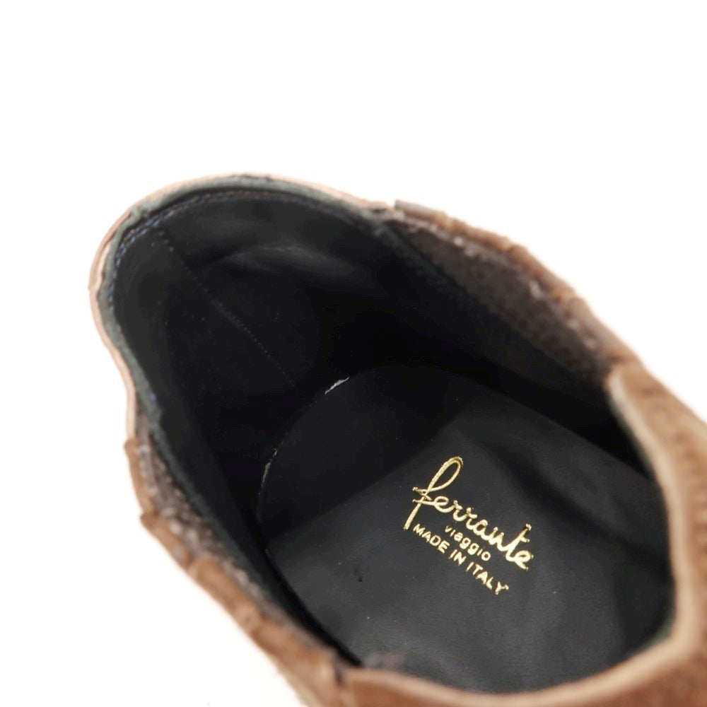【新品】フェランテ FERRANTE ARTIC スエード ブーツ ブラウン【サイズ6】【 状態ランクN 】【 メンズ 】