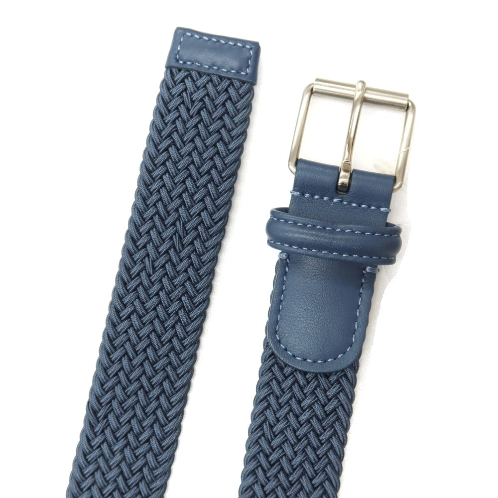 【中古】【未使用】アンダーソンズ Andersons トゥモローランド別注 エラスティック ゴム メッシュベルト グレイッシュブルーxシルバー【サイズ90】【 状態ランクS 】【 メンズ 】