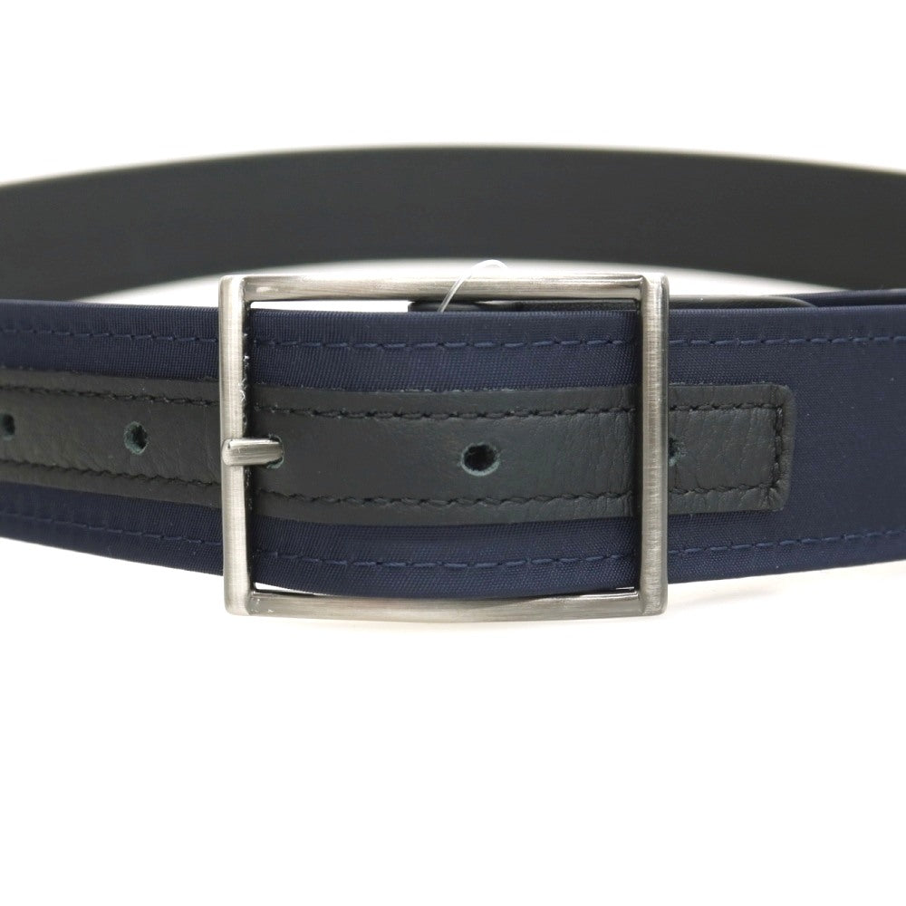 【新品】アンダーソンズ Andersons リバーシブル ナイロン×レザー コンビ ベルト ネイビー【サイズ85】【 状態ランクN 】【 メンズ 】