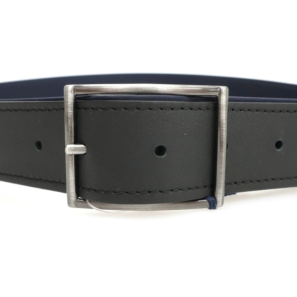 【新品】アンダーソンズ Andersons リバーシブル ナイロン×レザー コンビ ベルト ネイビー【サイズ95】【 状態ランクN 】【 メンズ 】