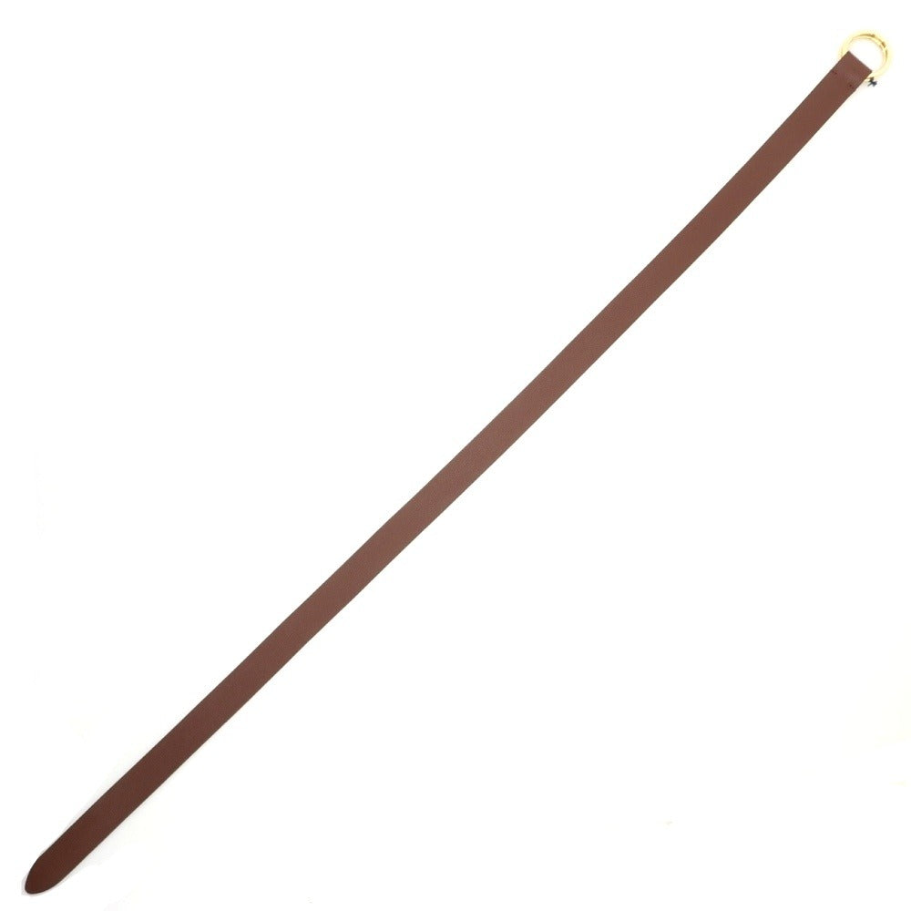 【新品】アンダーソンズ Andersons ダブルリング カーフレザー ベルト ブラウンxゴールド【サイズ75】【 状態ランクN 】【 ユニセックス 】