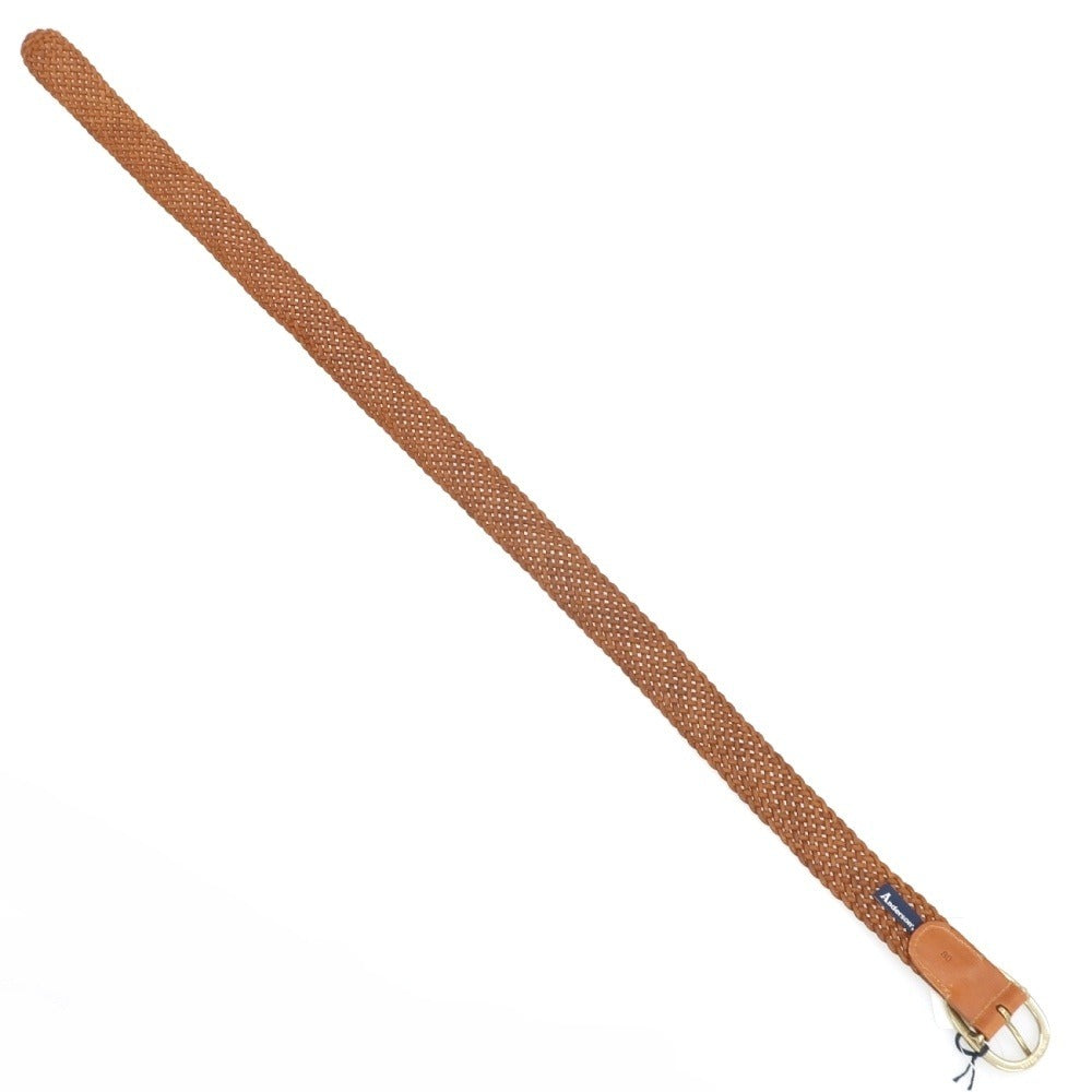 【新品】アンダーソンズ Andersons レザー メッシュベルト ライトブラウンxゴールド【サイズ80】【 状態ランクN 】【 メンズ 】