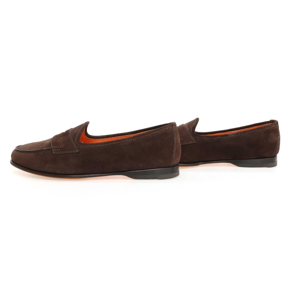 【中古】サントーニ Santoni ANDREA スエード ローファー ブラウン【サイズUK 7 1/2】【 状態ランクC 】【 メンズ 】