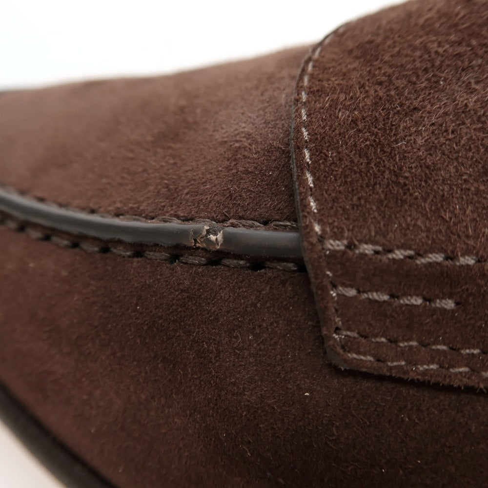 【中古】サントーニ Santoni ANDREA スエード ローファー ブラウン【サイズUK 7 1/2】【 状態ランクC 】【 メンズ 】