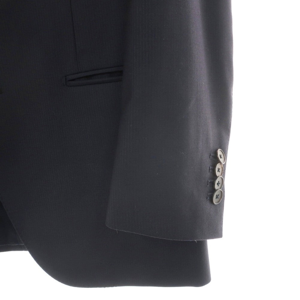 【中古】ラルディーニ LARDINI ウール 3つボタンスーツ ネイビー【サイズ46】【 状態ランクD 】【 メンズ 】