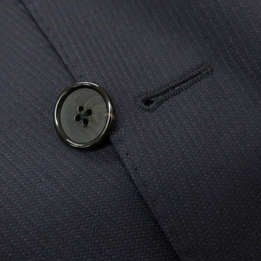 【中古】ラルディーニ LARDINI ウール 3つボタンスーツ ネイビー【サイズ46】【 状態ランクD 】【 メンズ 】