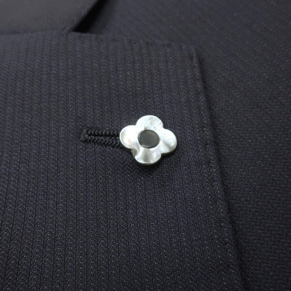 【中古】ラルディーニ LARDINI ウール 3つボタンスーツ ネイビー【サイズ46】【 状態ランクD 】【 メンズ 】