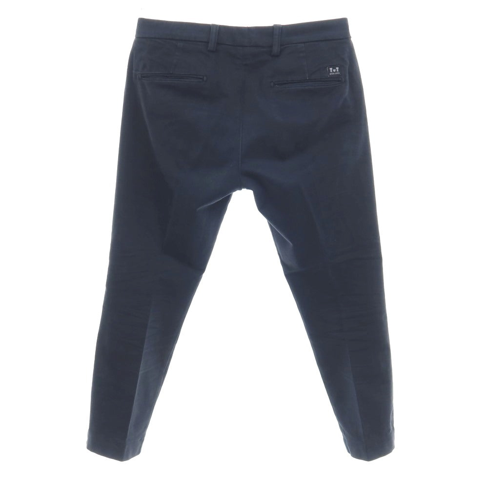 【中古】アントレアミ ENTRE AMIS GAGA ストレッチ ツイルコットン カジュアルスラックスパンツ ネイビー【サイズ30】【 状態ランクC 】【 メンズ 】