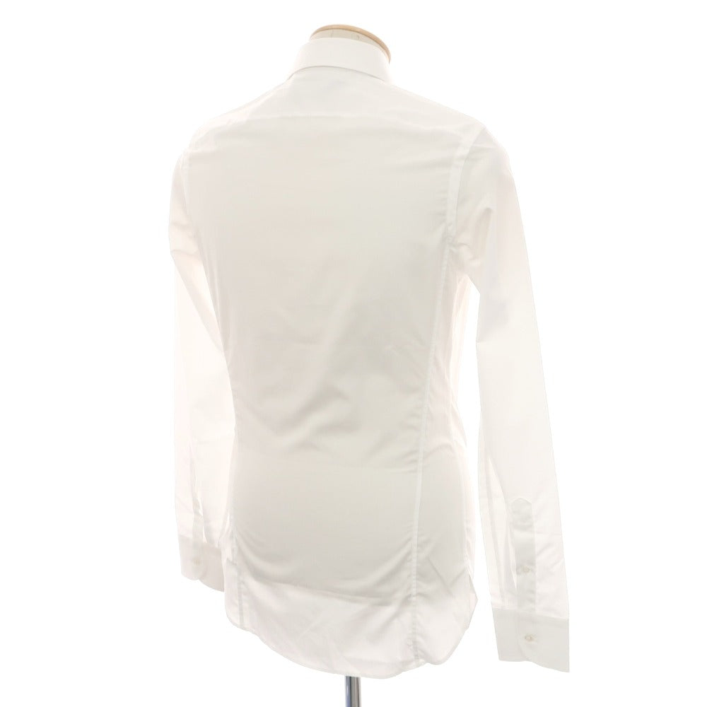 【中古】グッチ GUCCI コットン レギュラーカラー ブロード ドレスシャツ ホワイト【サイズ36】【 状態ランクB 】【 メンズ 】
