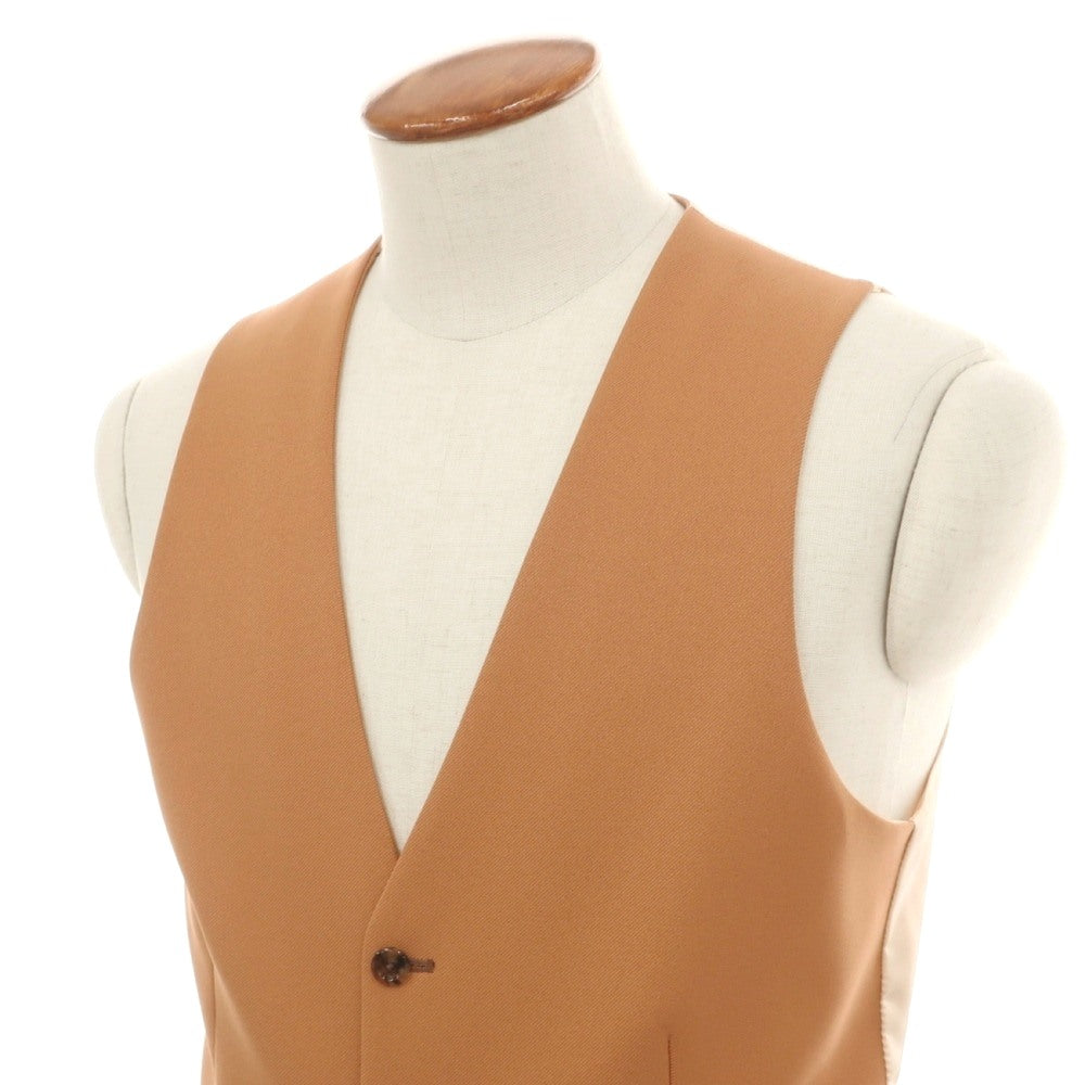 【中古】グッチ GUCCI ポリエステル ツイル ドレス系ジレ ベスト ライトオレンジブラウン【サイズ46】【 状態ランクA 】【 メンズ 】