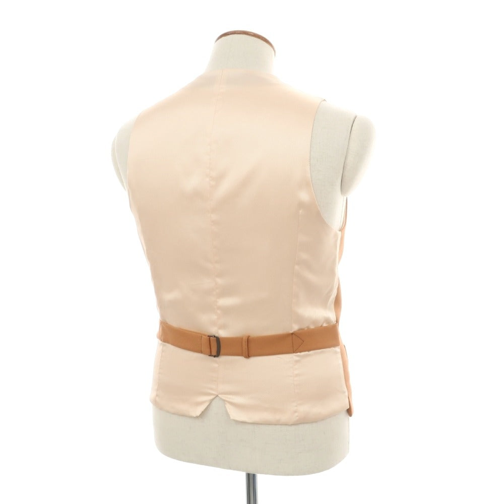 【中古】グッチ GUCCI ポリエステル ツイル ドレス系ジレ ベスト ライトオレンジブラウン【サイズ46】【 状態ランクA 】【 メンズ 】