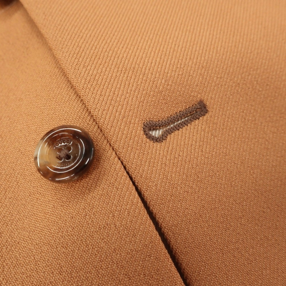 【中古】グッチ GUCCI ポリエステル ツイル ドレス系ジレ ベスト ライトオレンジブラウン【サイズ46】【 状態ランクA 】【 メンズ 】