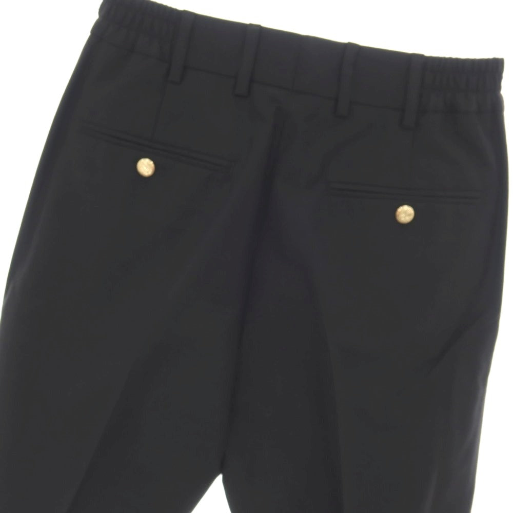 【中古】グッチ GUCCI コットンモヘヤウール カジュアルスラックスパンツ ブラック【サイズ44】【 状態ランクA 】【 メンズ 】