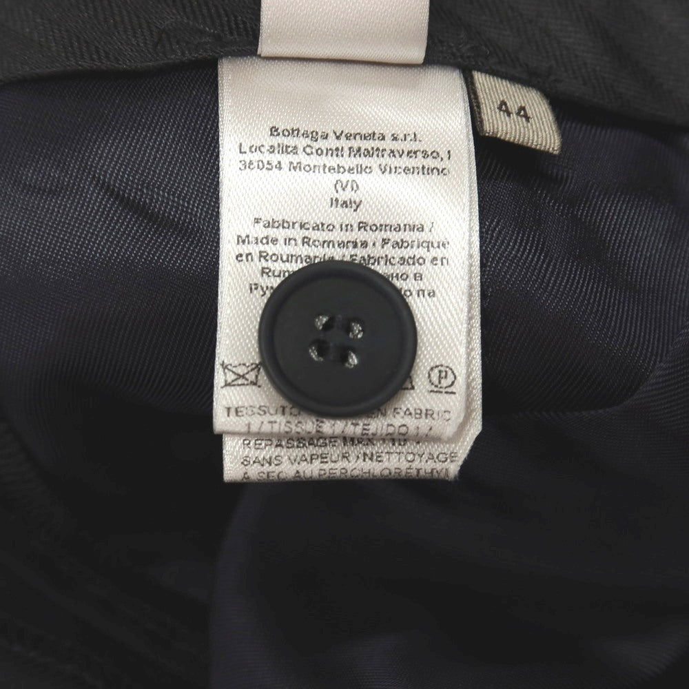 【中古】ボッテガヴェネタ BOTTEGAVENETA ウール スラックスパンツ ダークネイビー【サイズ44】【 状態ランクA 】【 メンズ 】