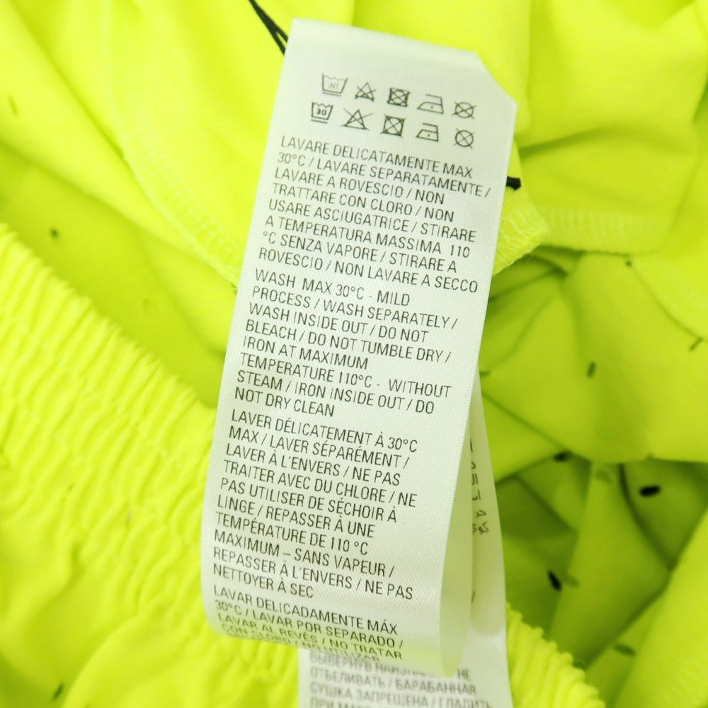 【中古】バレンシアガ BALENCIAGA WARDROBE コットンポリエステル パンチングメッシュ ショートパンツ ネオンイエロー【サイズS】【 状態ランクA 】【 メンズ 】