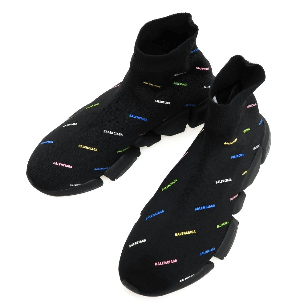 【中古】【未使用】バレンシアガ BALENCIAGA SPEED 2.0 617239 リサイクルニット スニーカー ブラック【サイズJP 27.5】【 状態ランクS 】【 メンズ 】