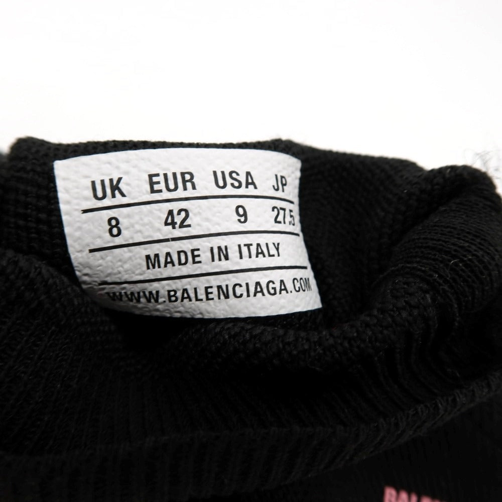 【中古】【未使用】バレンシアガ BALENCIAGA SPEED 2.0 617239 リサイクルニット スニーカー ブラック【サイズJP 27.5】【 状態ランクS 】【 メンズ 】