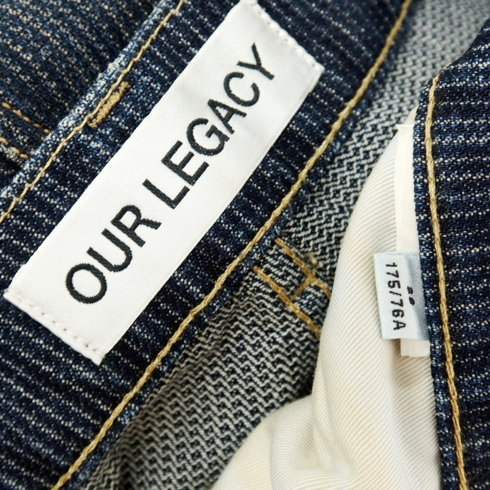 【中古】アワーレガシー Our Legacy 2025年秋冬 コットン系 ヴィンテージ加工 デニムパンツ ネイビー【サイズ28】【 状態ランクB 】【 メンズ 】