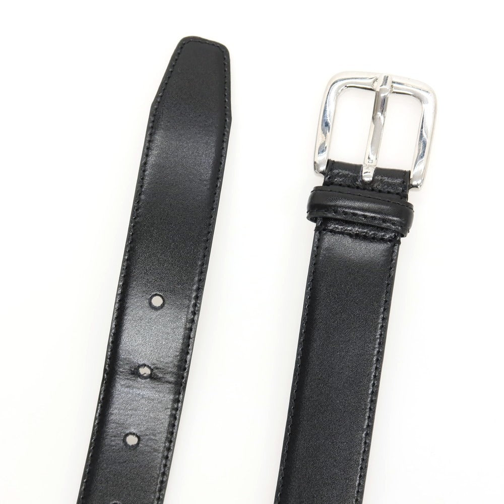 【中古】アルコディオ ARCODIO レザー ベルト ブラックxシルバー【サイズ80】【 状態ランクA 】【 メンズ 】
