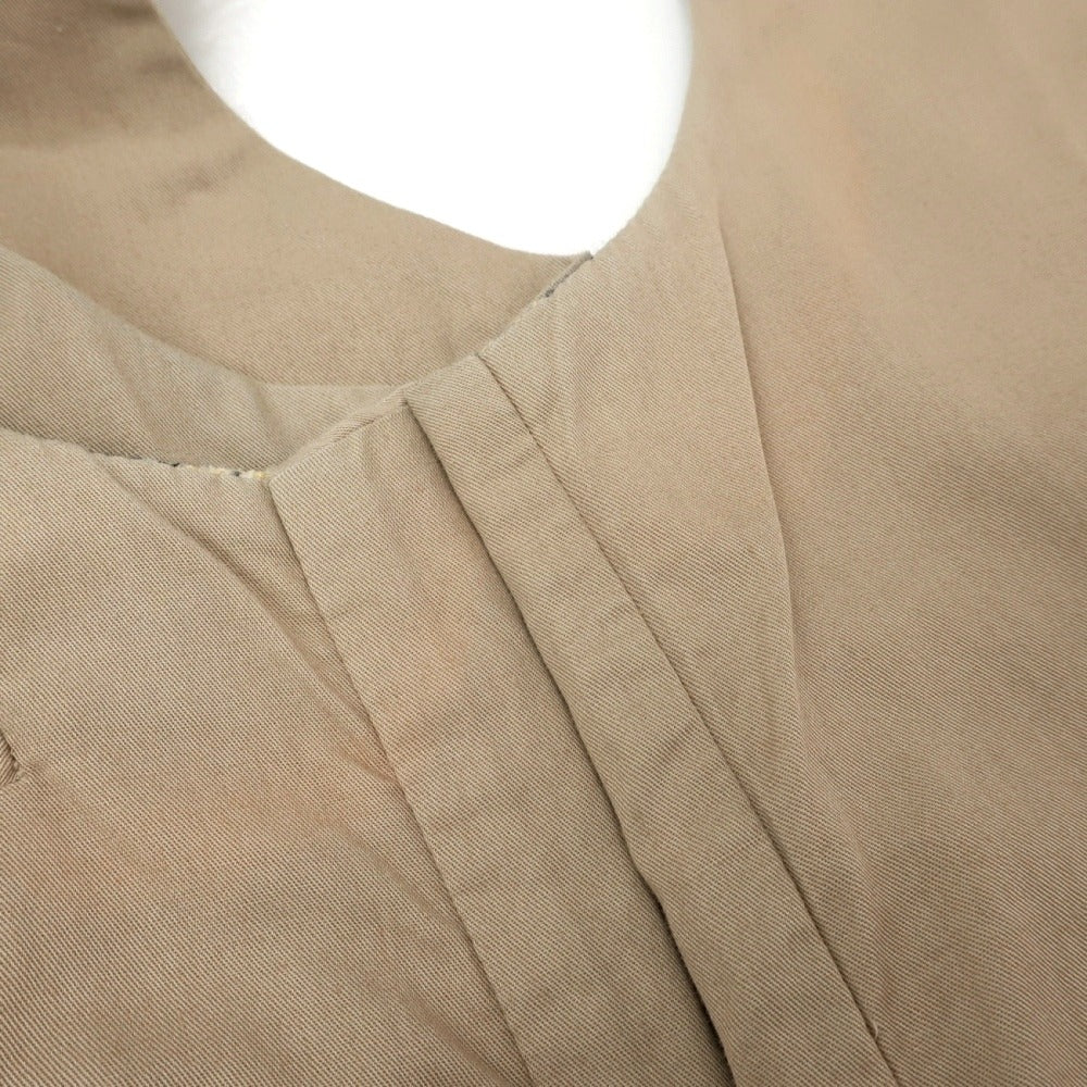 【中古】ラルディーニ LARDINI シルクウールナイロン チェック カジュアル系ジレ ベスト ブルー系xベージュ【サイズ48】【 状態ランクD 】【 メンズ 】
