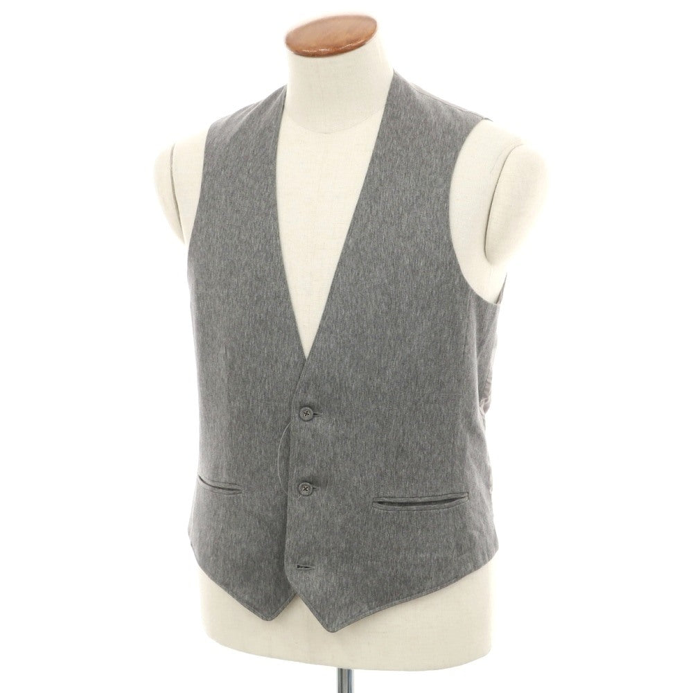 【中古】リングヂャケット RING JACKET コットン メランジ ドレス系ジレ ベスト グレー【サイズL】【 状態ランクB 】【 メンズ 】
