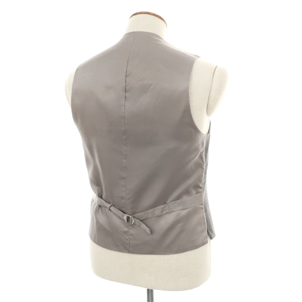 【中古】リングヂャケット RING JACKET コットン メランジ ドレス系ジレ ベスト グレー【サイズL】【 状態ランクB 】【 メンズ 】