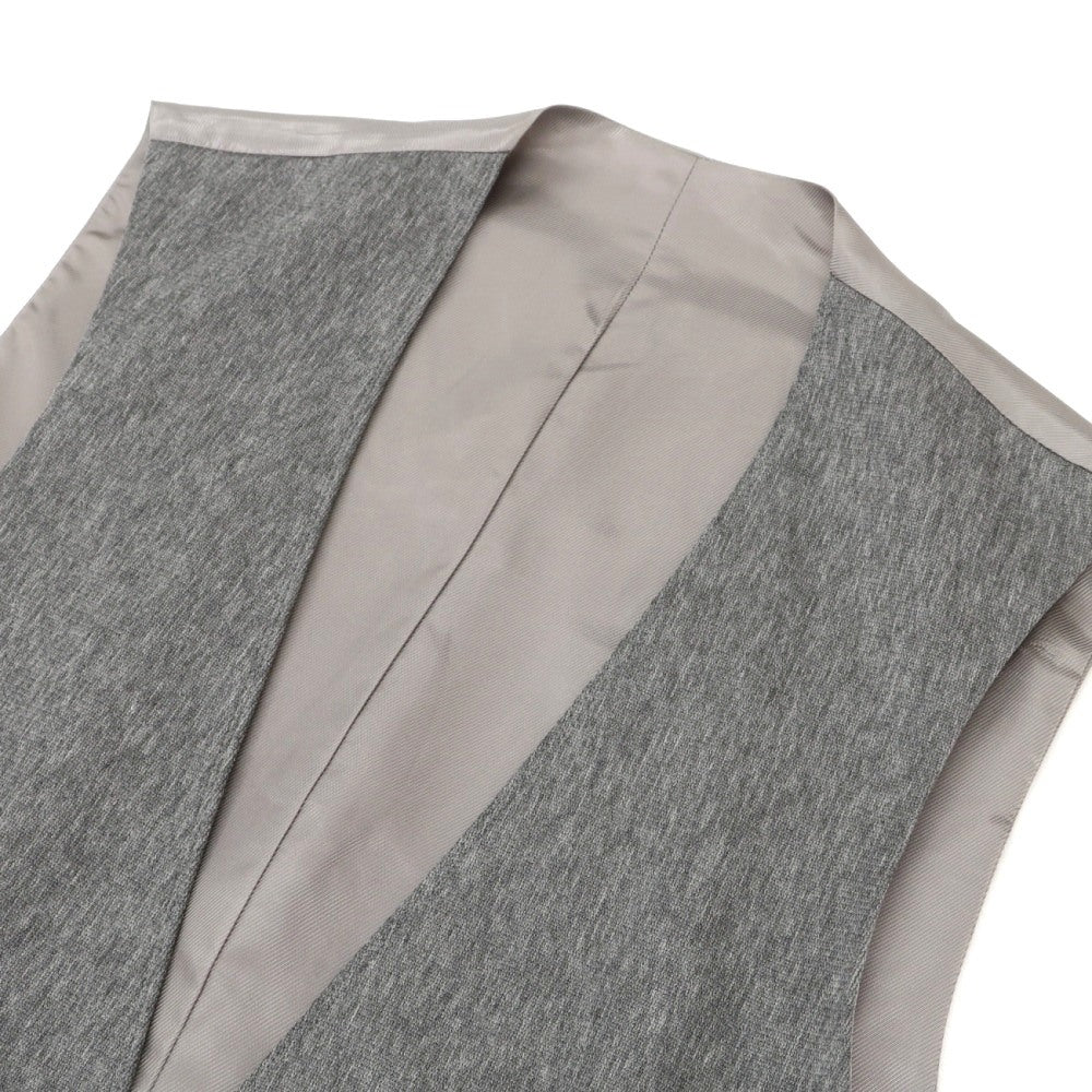 【中古】リングヂャケット RING JACKET コットン メランジ ドレス系ジレ ベスト グレー【サイズL】【 状態ランクB 】【 メンズ 】
