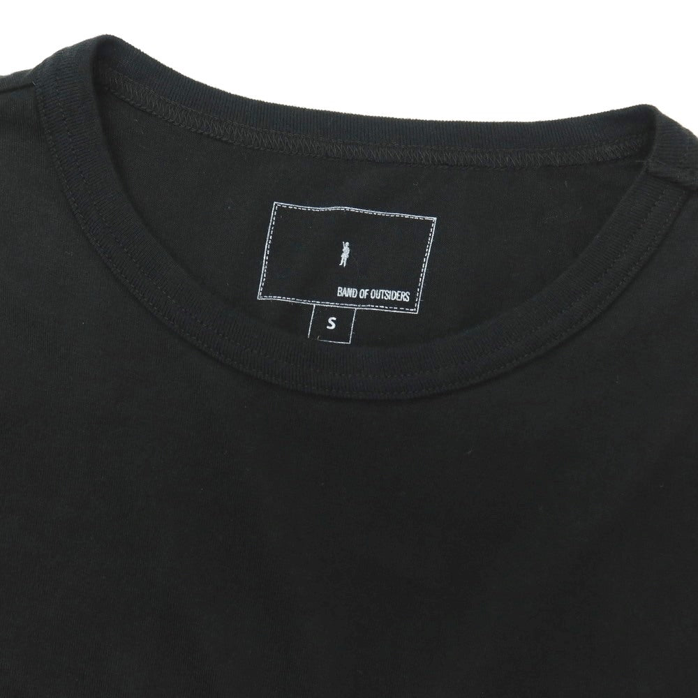 【中古】バンドオブアウトサイダーズ Band of Outsiders × MACKINTOSH コットン クルーネック 半袖Tシャツ ブラック【サイズS】【 状態ランクB 】【 メンズ 】