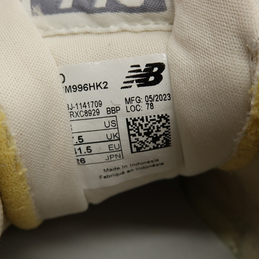 【中古】ニューバランス NEW BALANCE CM996HK2 「996」35周年記念 スニーカー グレー【サイズ26】【 状態ランクB 】【 メンズ 】