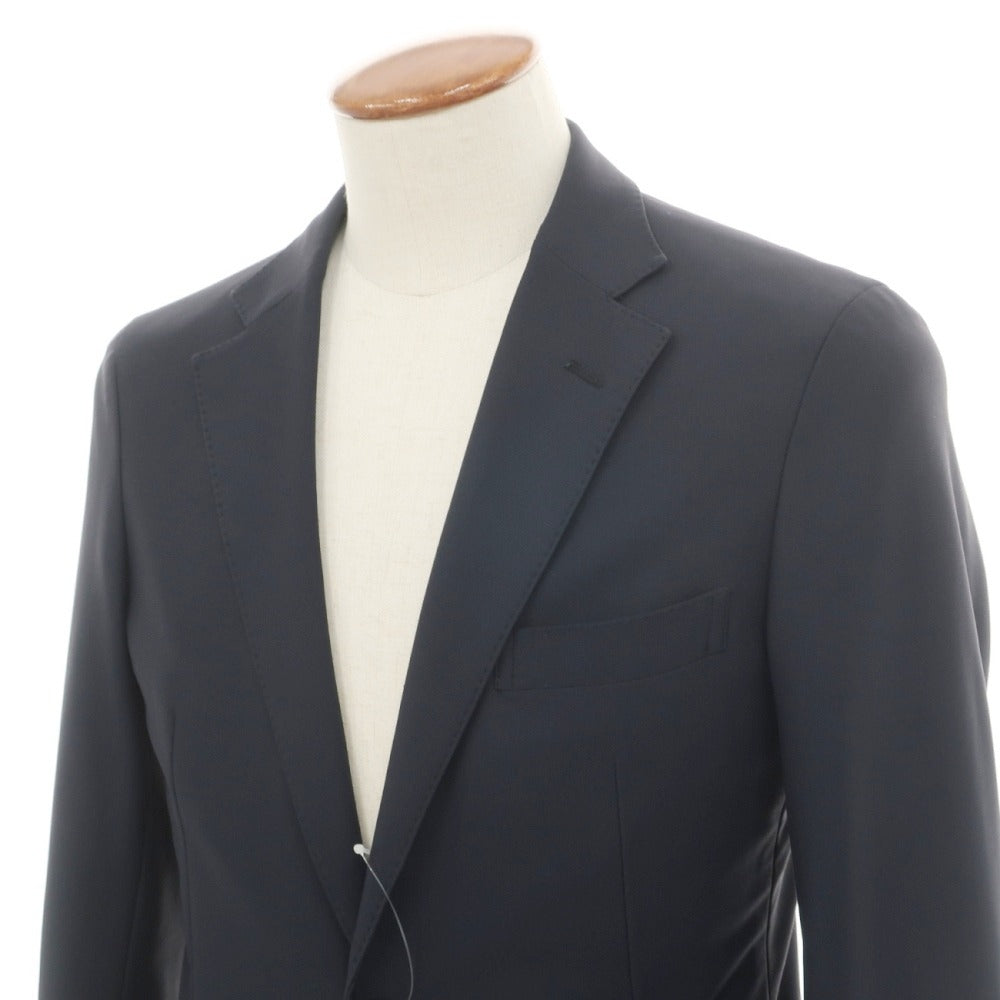 【中古】マッキントッシュフィロソフィー MACKINTOSH PHILOSOPHY TROTTER ポリエステルキュプラ ジャージー 2つボタンスーツ ネイビー【サイズ38R】【 状態ランクC 】【 メンズ 】
